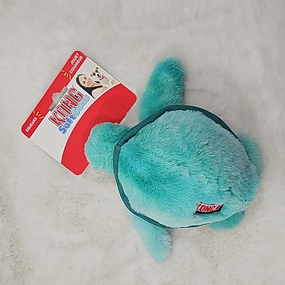KONG SoftSeas Turtle Plush Dog Toy SMALL